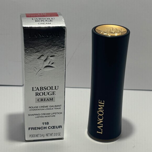 Lancome L'Absolu Rouge Shaping Cream Lipstick #118 French Cœur 3.4g Brand New - Picture 1 of 2